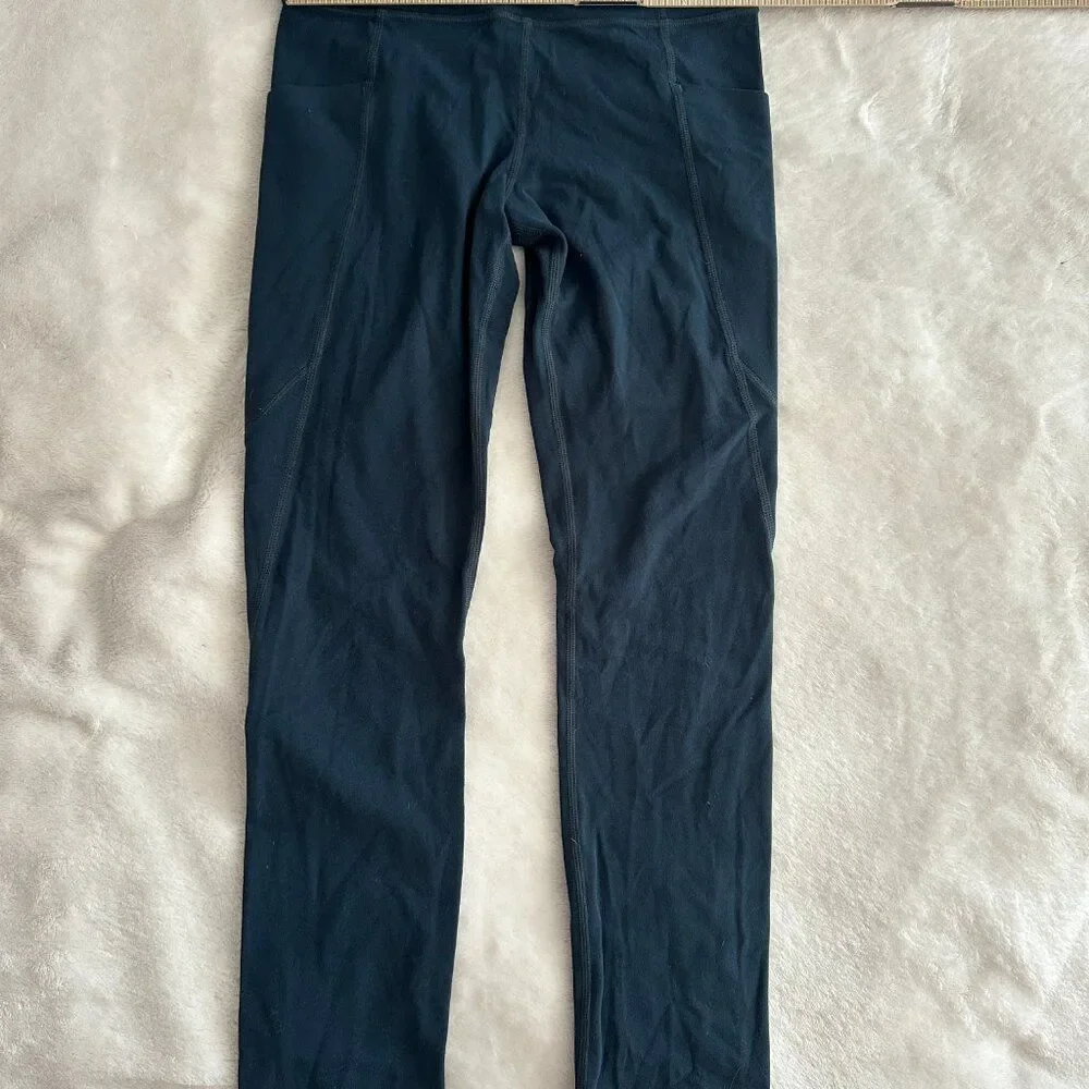 Athleta Girl Leggings Size L 12 Green Athletic Yoga Pants Stretch - Picture 6 of 8